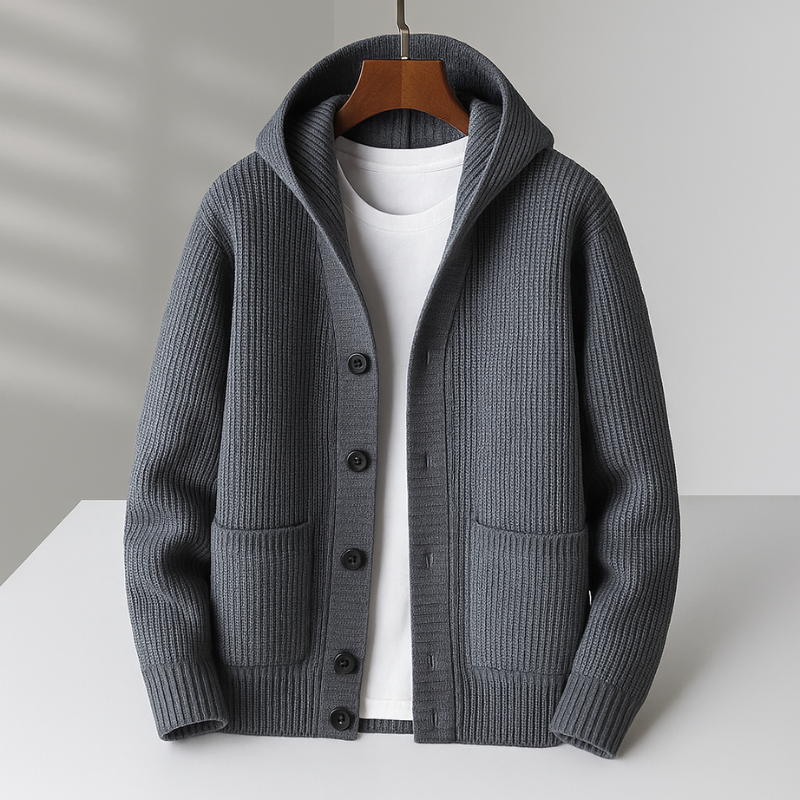 Alarvian - Cardigan à capuche décontracté et élégant
