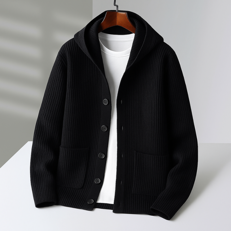 Alarvian - Cardigan à capuche décontracté et élégant