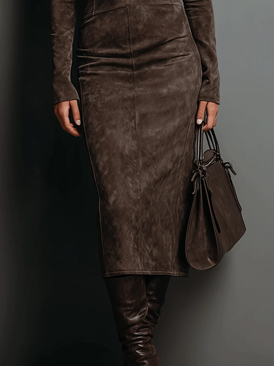 Meredith - Robe midi chic et décontractée