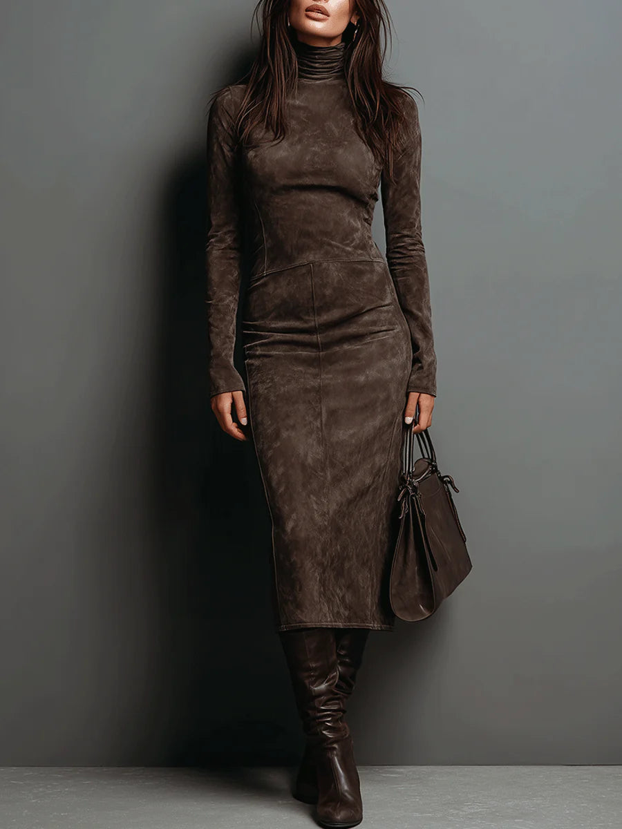 Meredith - Robe midi chic et décontractée